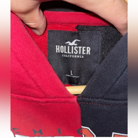 HOLLISTER CALIFORNIA Chicago Bulls Graphic Hoodie Men’s Size Large Sweatshirt - Picture 4 of 7